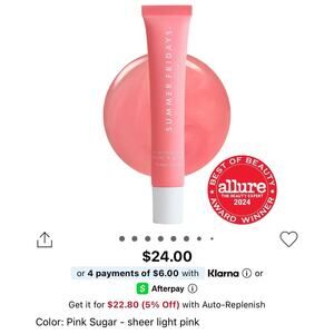 Summer Fridays Lip Butter Balm Pink Sugar